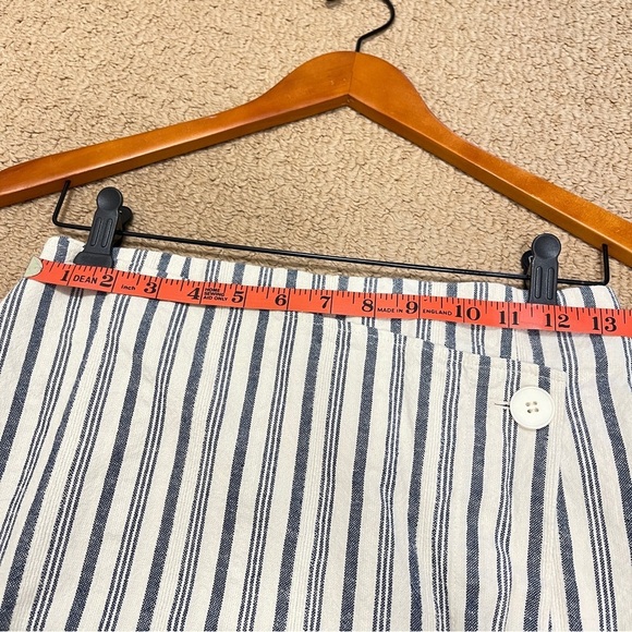 Oak + Fort High Waist Striped Button Wrap Skirt - Small - Picture 10 of 10